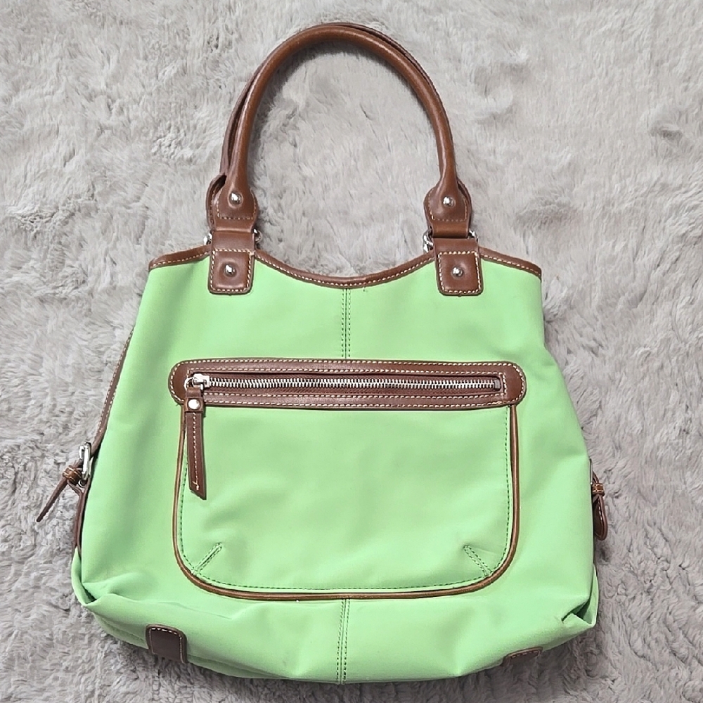 CHAMPS Lime Green Nylon Shoulder Bag